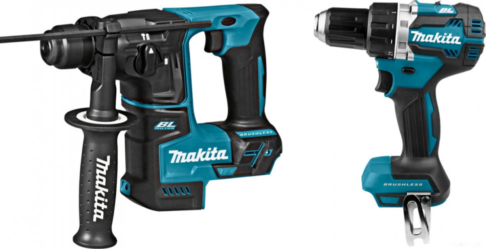 Набор аккумуляторного инструмента Makita DLX2271 (шуруповерт, перфоратор, без АКБ) Набор аккумуляторного инструмента Makita DLX2271 (шуруповерт, перфоратор, без АКБ)