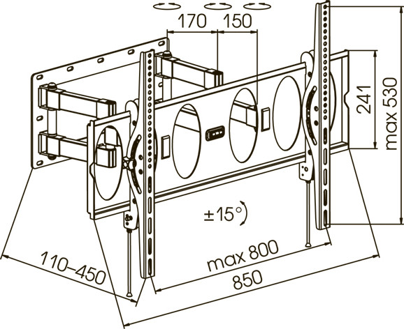 Кронштейн Kromax PIXIS-XL Кронштейн Kromax PIXIS-XL