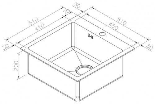 Кухонная мойка Zorg PVD SZR-51 BRONZE