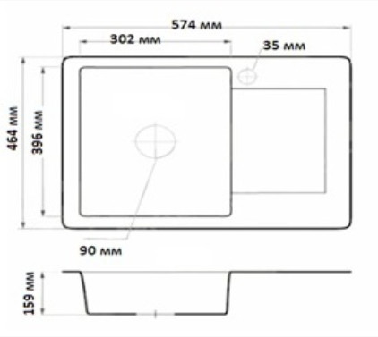 Кухонная мойка БелЭворс Top (Beige) Кухонная мойка БелЭворс Top (Beige)