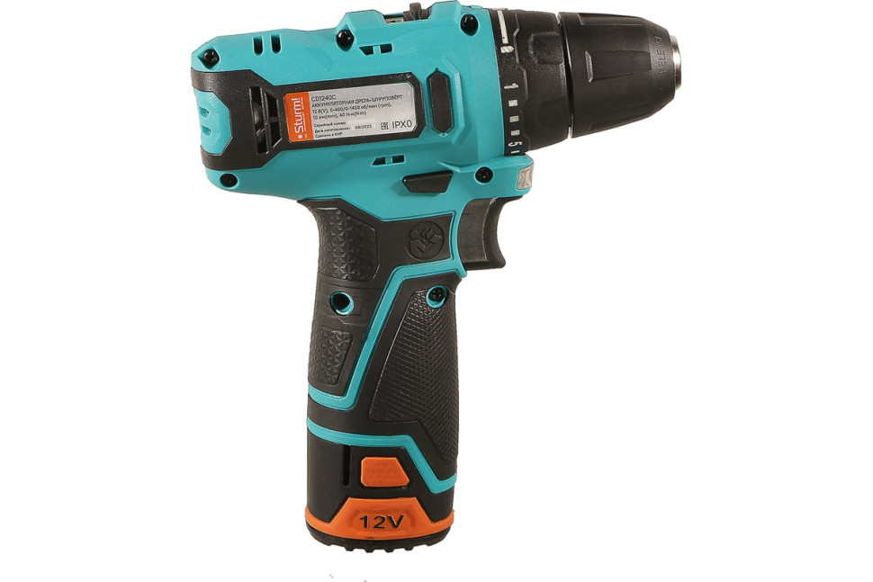 Дрель-шуруповерт Sturm CD1240C (с 2-мя АКБ, кейс)