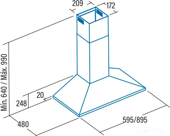 Вытяжка CATA V 6000 WH 02061099