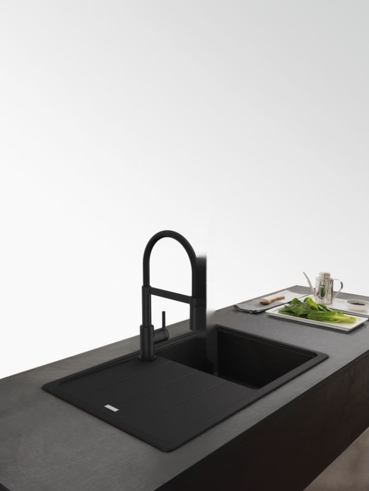 Смеситель Franke Lina Semi-pro 115.0725.838 (черный матовый)