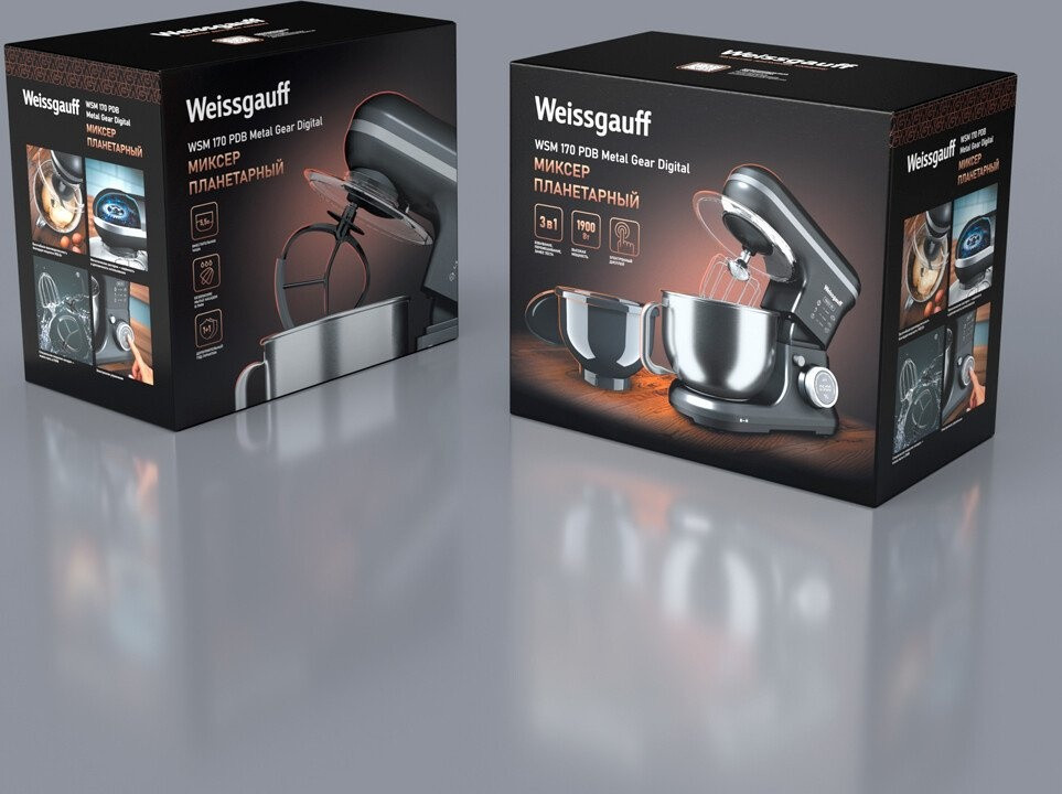 Кухонный комбайн Weissgauff WSM 170 PDB Metal Gear Digital Кухонный комбайн Weissgauff WSM 170 PDB Metal Gear Digital
