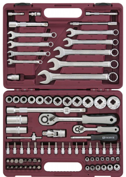 Универсальный набор инструментов Thorvik UTS0082/12 (82 предмета) Универсальный набор инструментов Thorvik UTS0082/12 (82 предмета)