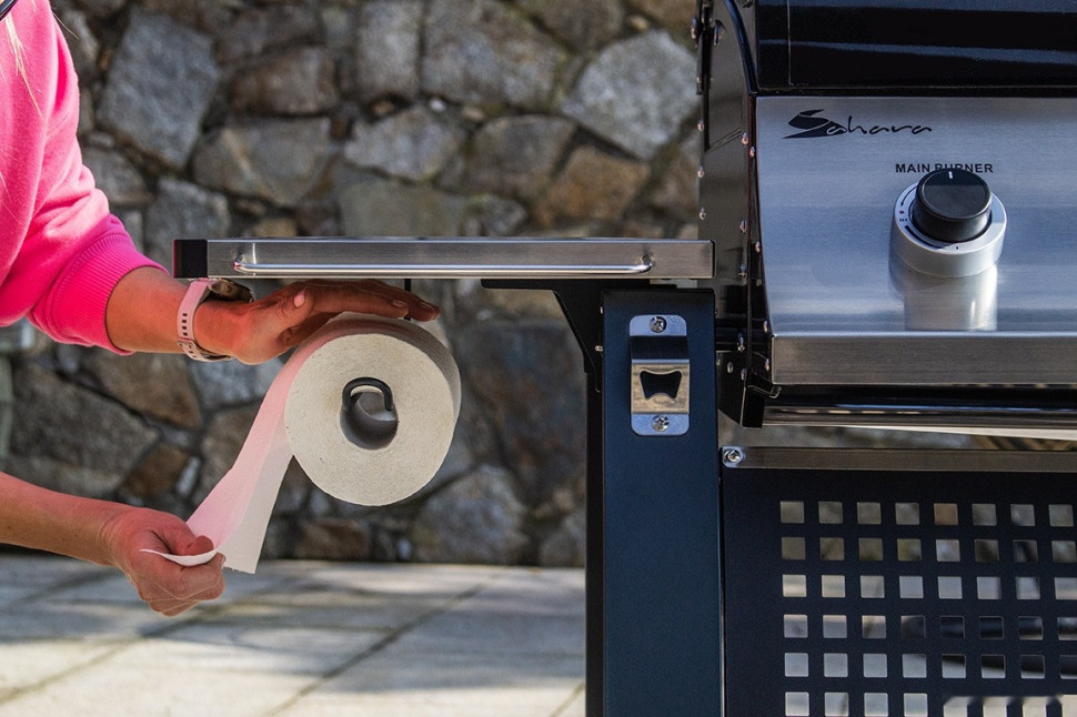 Газовый гриль для дачи SAHARA S375 3B BBQ Smokey Teal (дымчатый)