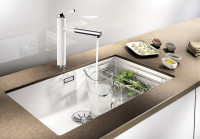 Кухонная мойка Blanco Subline 700-U Level (кофе, корзинчатый вентиль)