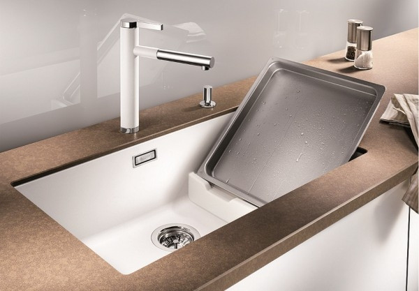 Кухонная мойка Blanco Subline 700-U Level (кофе, корзинчатый вентиль)