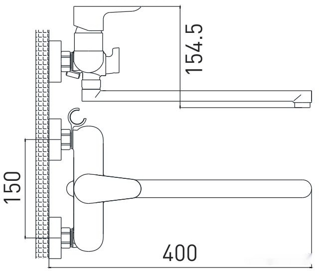Смеситель Gross Aqua Space 7515288C-35L(F)
