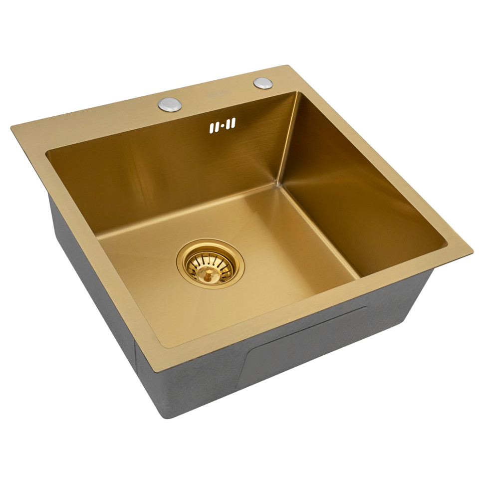 Кухонная мойка ARFEKA Eco AR 500*500 Golden PVD Nano Кухонная мойка ARFEKA Eco AR 500*500 Golden PVD Nano