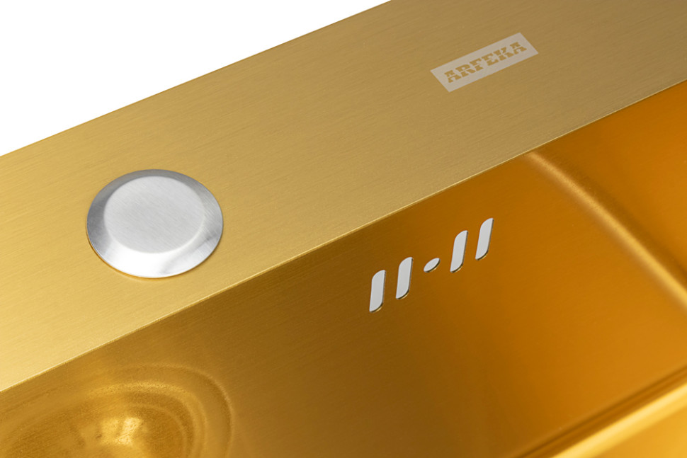 Кухонная мойка ARFEKA Eco AR 500*500 Golden PVD Nano Кухонная мойка ARFEKA Eco AR 500*500 Golden PVD Nano