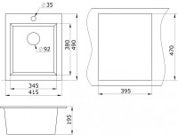 Кухонная мойка Granula 4201