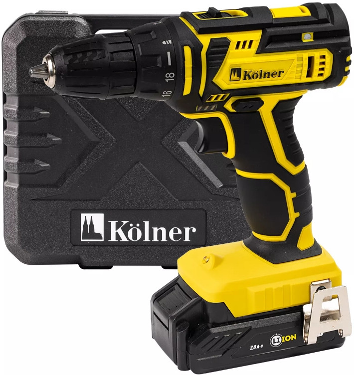 Аккумуляторная дрель-шуруповерт Kolner KCD 20-2LC