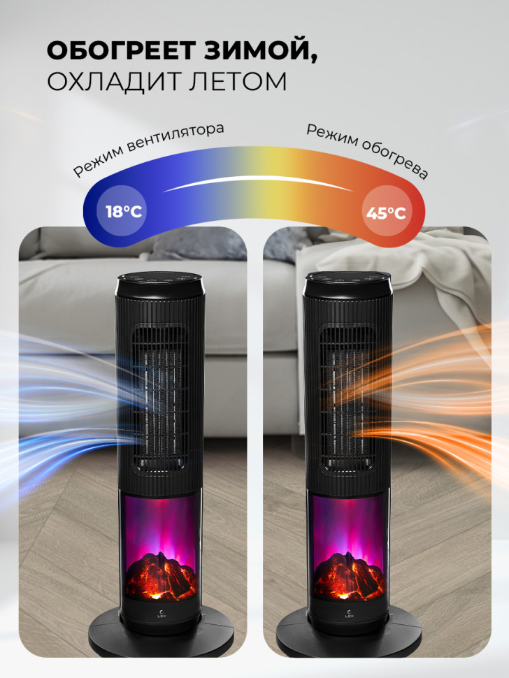 Тепловентилятор LEX LXCR 1526 Тепловентилятор LEX LXCR 1526