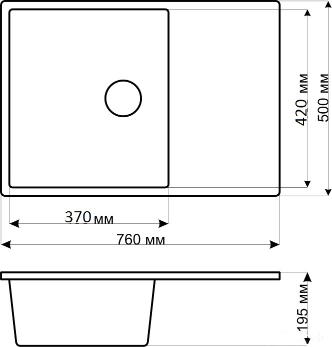 Кухонная мойка Gerhans B27 (Black) Кухонная мойка Gerhans B27 (Black)