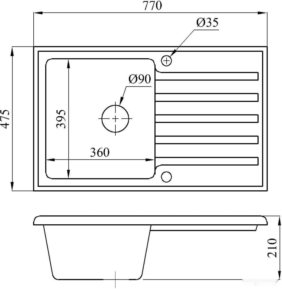 Кухонная мойка БелЭворс Styl R (бежевый) Кухонная мойка БелЭворс Styl R (бежевый)