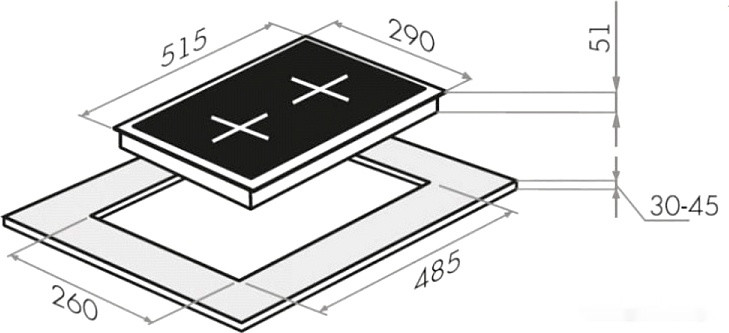 Варочная панель Maunfeld EGHE.32.63CB/G Варочная панель Maunfeld EGHE.32.63CB/G