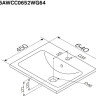 Умывальник Am.Pm X-Joy M85AWCC0652WG64