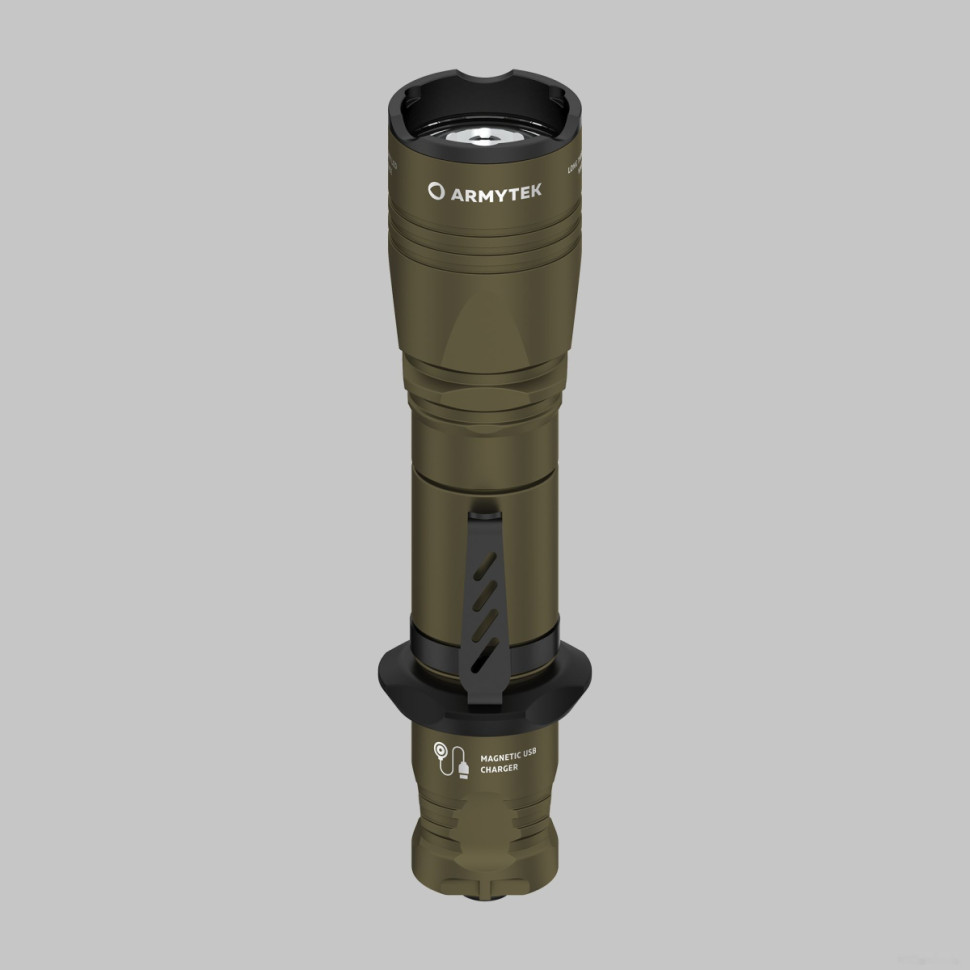 Фонарь Armytek Dobermann Pro Magnet USB Olive (теплый свет) Фонарь Armytek Dobermann Pro Magnet USB Olive (теплый свет)
