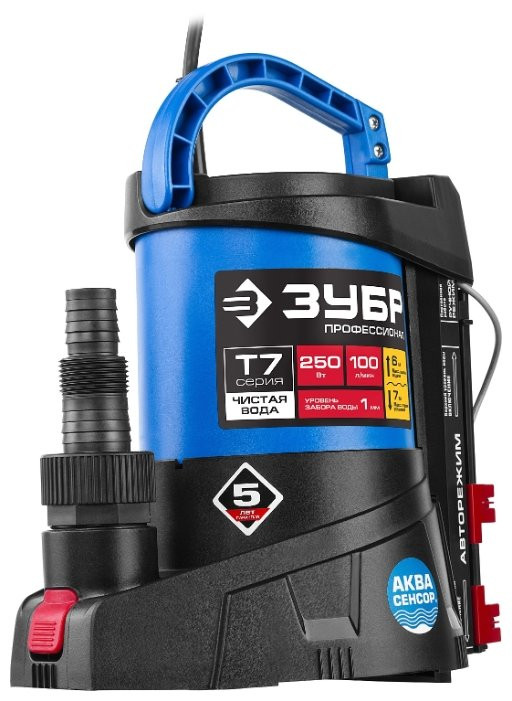 Дренажный насос ЗУБР НПЧ-Т7-250 Дренажный насос ЗУБР НПЧ-Т7-250