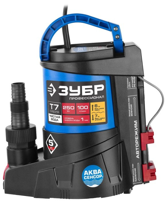Дренажный насос ЗУБР НПЧ-Т7-250 Дренажный насос ЗУБР НПЧ-Т7-250