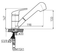 Смеситель Ferro Freya BFR8B (Graphite)