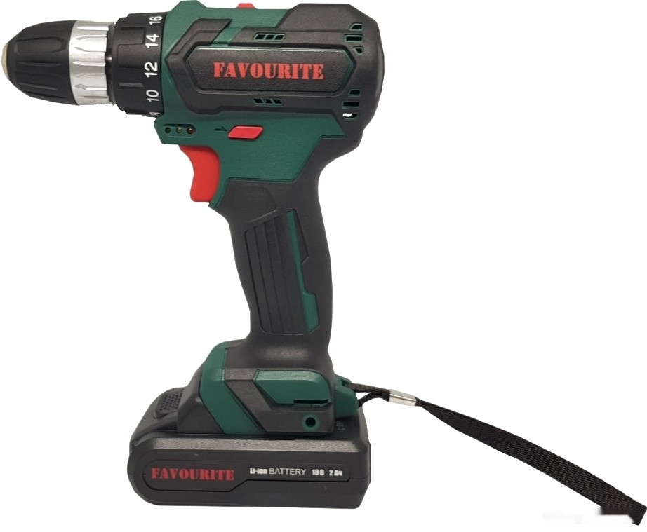 Дрель-шуруповерт Favourite DC-18NB (с 2-мя АКБ, кейс)