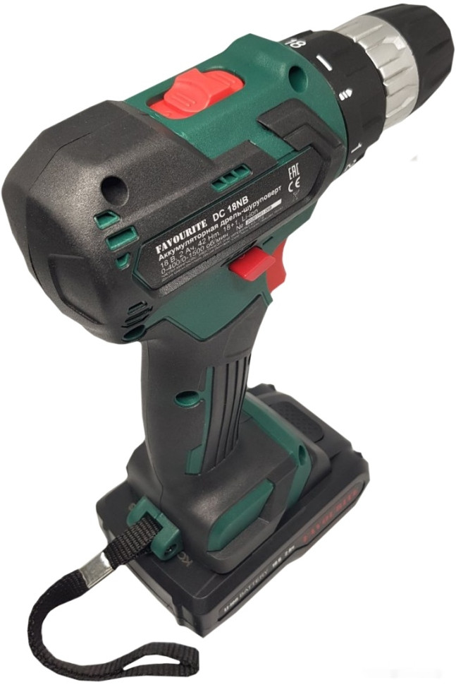 Дрель-шуруповерт Favourite DC-18NB (с 2-мя АКБ, кейс)