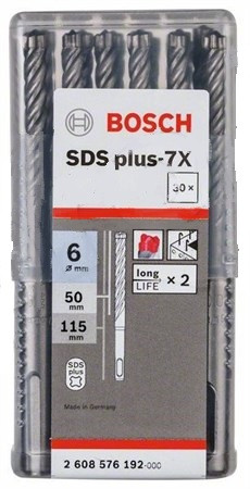 Сверло Bosch SDS-plus 7X 6x50x115