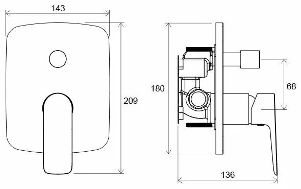 Смеситель Ravak Classic CL 065.00 Смеситель Ravak Classic CL 065.00