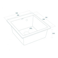 Кухонная мойка Paulmark Zemar PM104651-WH