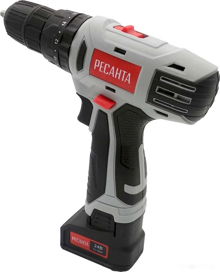 Ударная дрель-шуруповерт Ресанта ДА-24-2ЛК-У (с 2-мя АКБ, кейс) Ударная дрель-шуруповерт Ресанта ДА-24-2ЛК-У (с 2-мя АКБ, кейс)