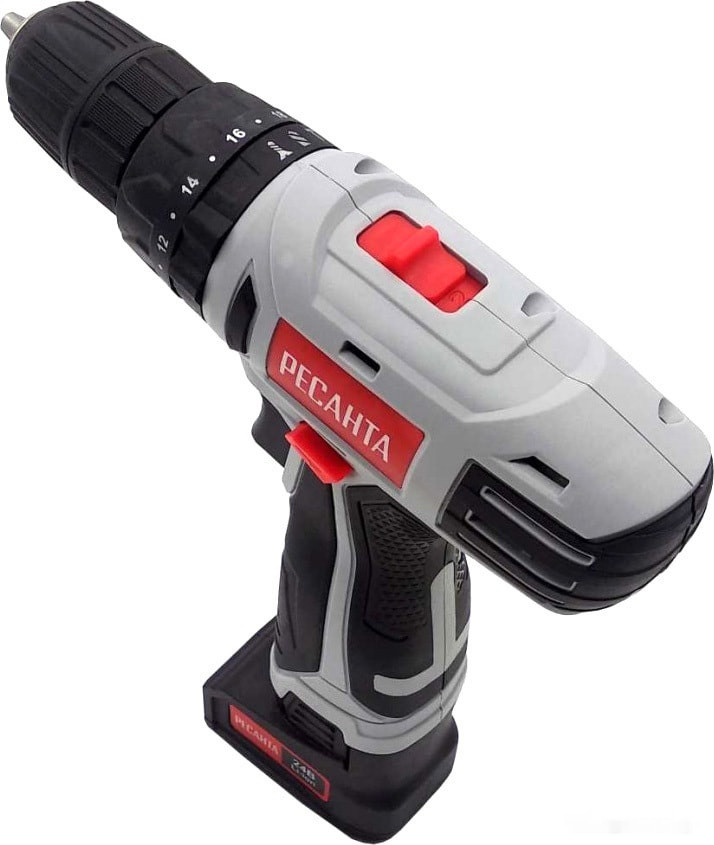 Ударная дрель-шуруповерт Ресанта ДА-24-2ЛК-У (с 2-мя АКБ, кейс) Ударная дрель-шуруповерт Ресанта ДА-24-2ЛК-У (с 2-мя АКБ, кейс)