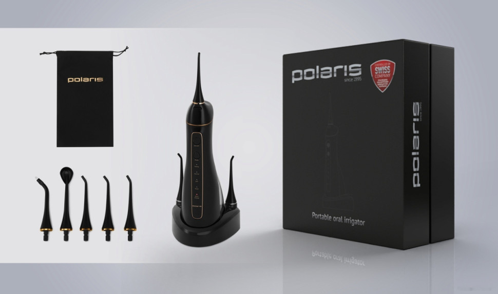 Ирригатор Polaris PWF 0201 (черный)