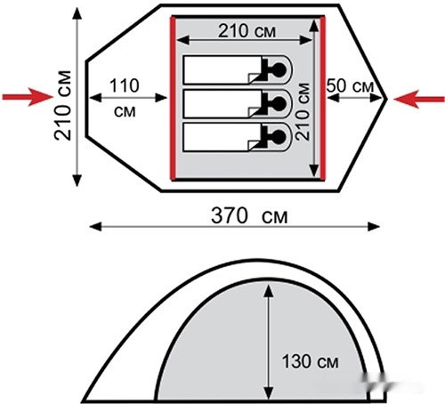 Палатка Tramp Lair 3 v2 Палатка Tramp Lair 3 v2