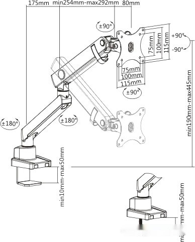 Кронштейн ErgoSmart Spring