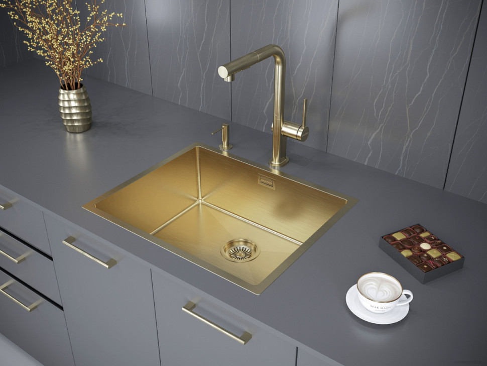 Кухонная мойка Paulmark PM215444-BG Кухонная мойка Paulmark PM215444-BG