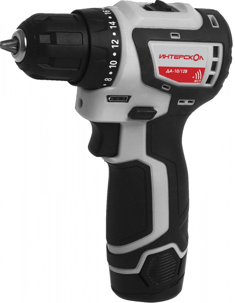 Дрель-шуруповерт Интерскол ДА-10/12В