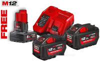 Аккумулятор для инструмента Milwaukee M18 HNRG-122 4933464261 (2x12 Ач + 1x6 Ач/12-18В)