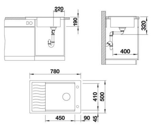 Кухонная мойка Gerhans B28 (Black) Кухонная мойка Gerhans B28 (Black)