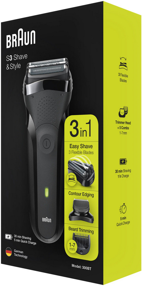 Электробритва мужская Braun Series 3 Shave&Style 300BT Электробритва мужская Braun Series 3 Shave&Style 300BT