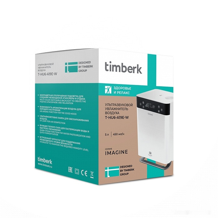 Увлажнитель воздуха Timberk T-HU6-A19E-W Увлажнитель воздуха Timberk T-HU6-A19E-W