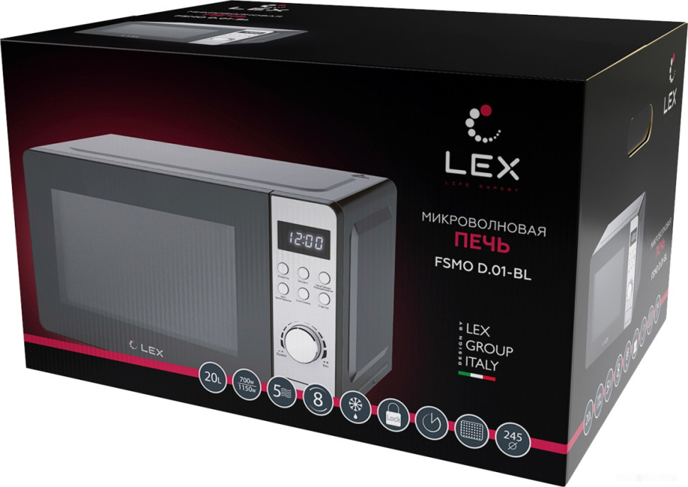 Микроволновая печь LEX FSMO D.01 BL Микроволновая печь LEX FSMO D.01 BL