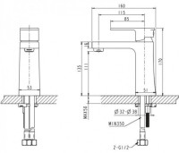 Смеситель Bravat Riffle F172106C (RF0426)