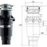 Измельчитель пищевых отходов Bone Crusher BC 810 Slim Line