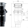 Измельчитель пищевых отходов Bone Crusher BC 810 Slim Line