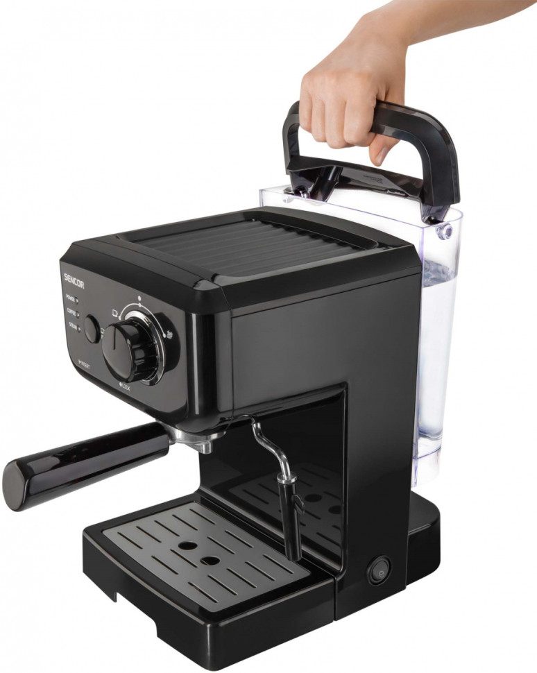 Рожковая помповая кофеварка Sencor SES 1710BK