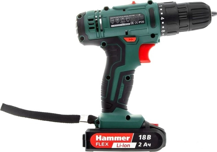 Дрель-шуруповерт Hammer Flex ACD18BS (с 2-мя АКБ, кейс) Дрель-шуруповерт Hammer Flex ACD18BS (с 2-мя АКБ, кейс)