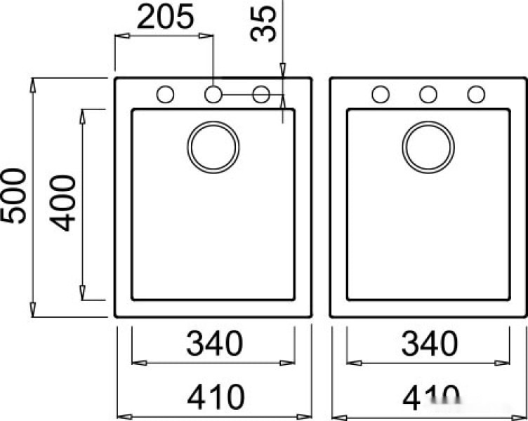 Кухонная мойка Elleci Quadra 200 K86 Black Кухонная мойка Elleci Quadra 200 K86 Black