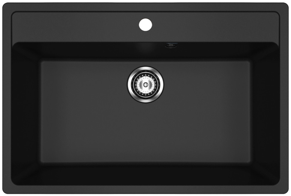 Кухонная мойка Ulgran U-600 (344 ультра-черный)